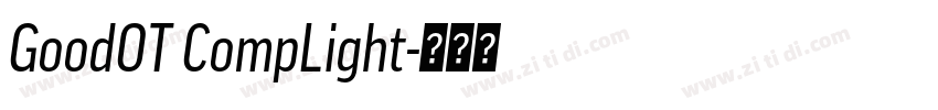 GoodOT CompLight字体转换